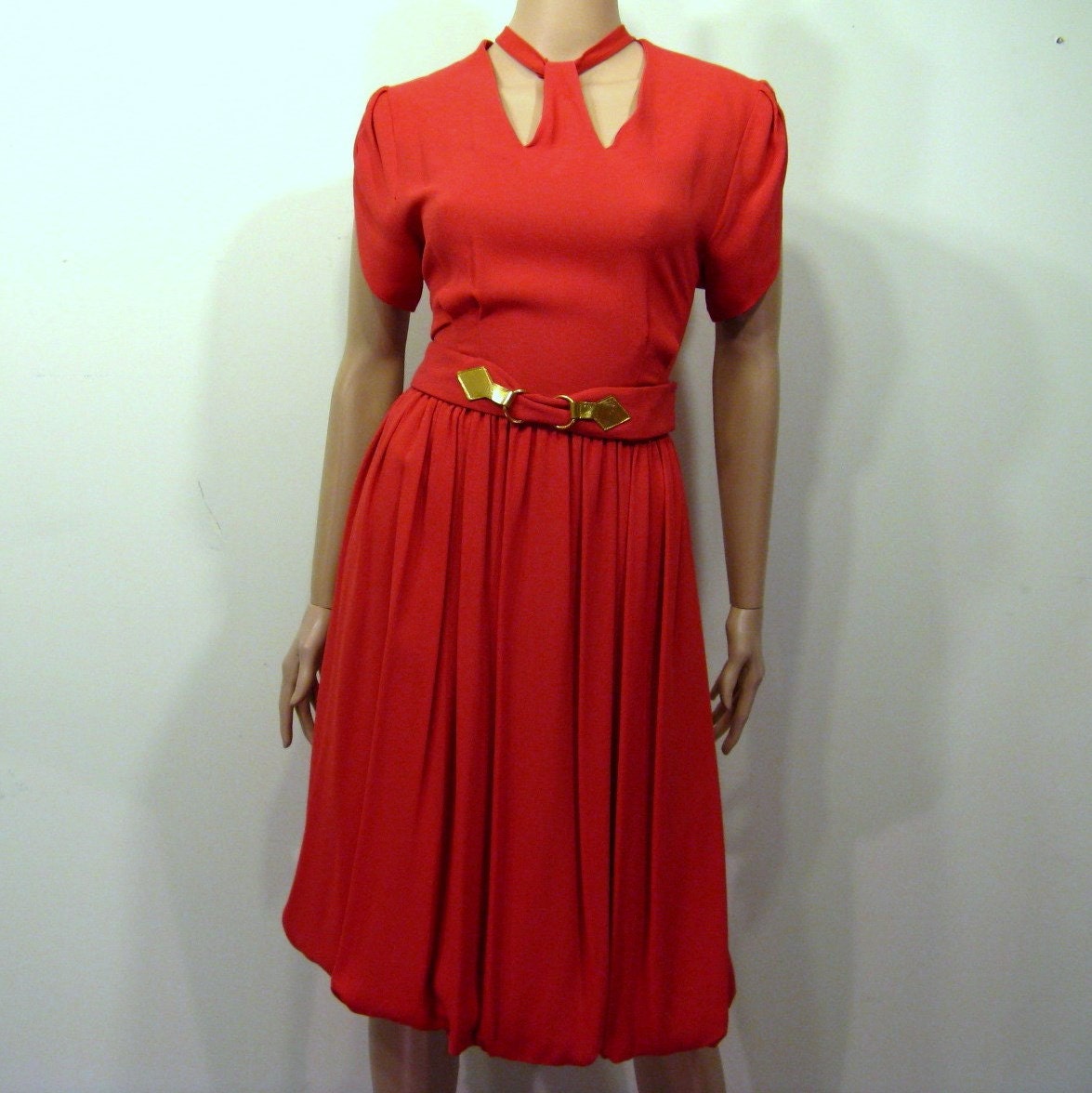 Vintage 1940s Dress // MISS HOLLYWOOD // S/4/6