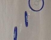 RECYCLING BLUE BOTTLES into wonderful windchimes, handmade, musical wind chimes, wind chimes, hanging, garden 25