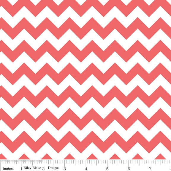 Chevron in Rouge, Small, Riley Blake Designs, RBD Designers, One Yard, 1 Yard