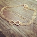 Handmade Gold Filled Double Strand Infinity Bracelet - All 14k Gold Filled - Dainty Jewelry
