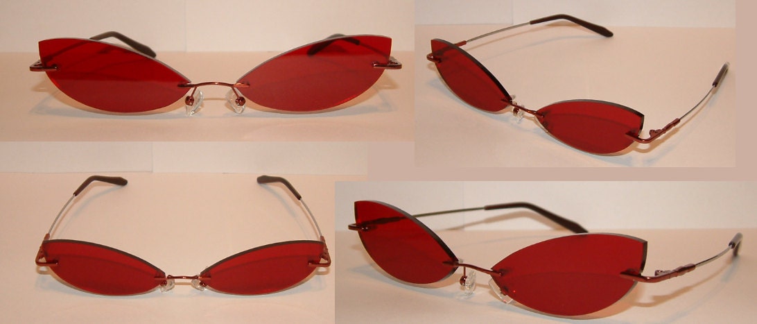 Red Cosplay Costume Sunglasses Glasses V1