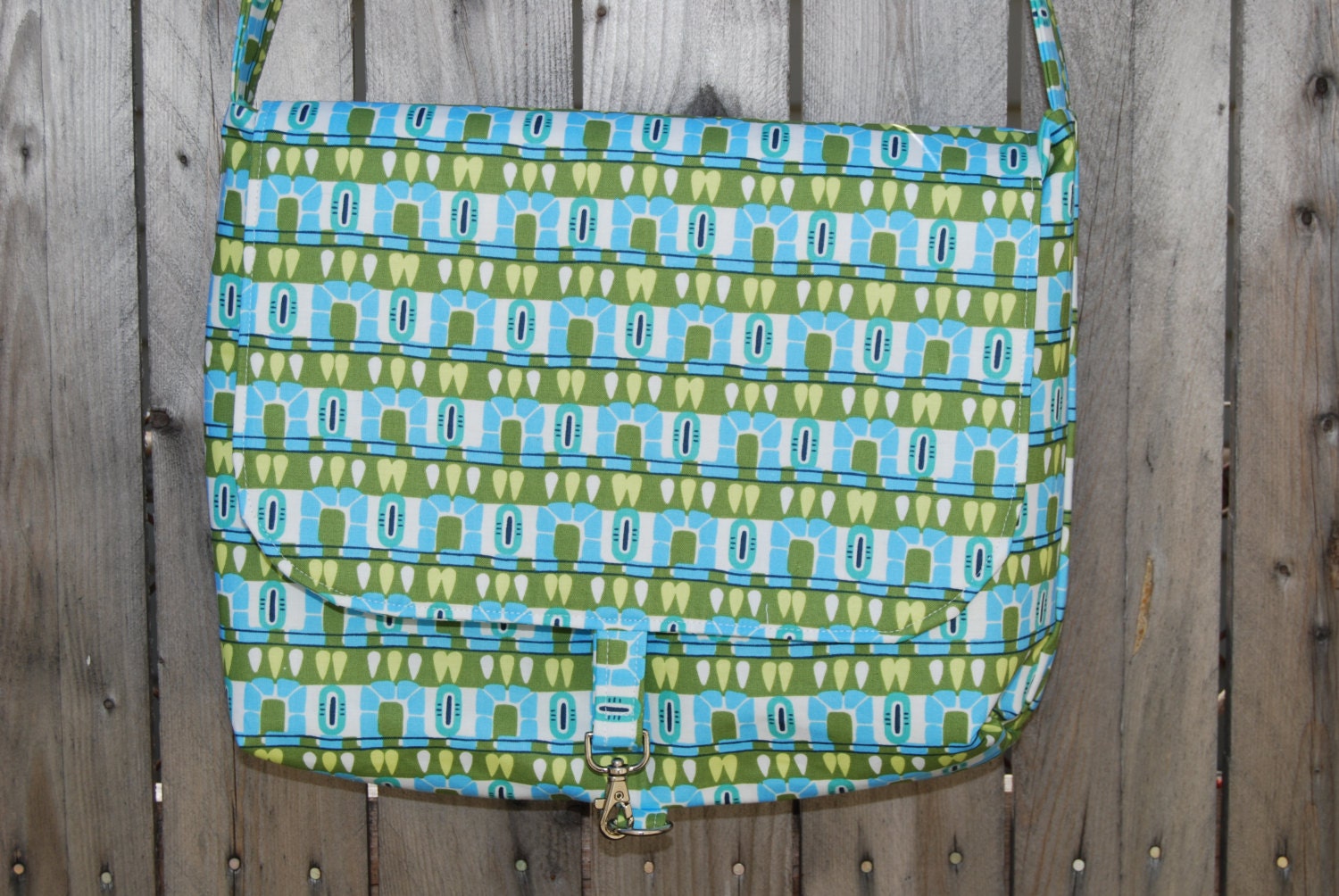 Messenger Bag in Amy Butler Hopscotch