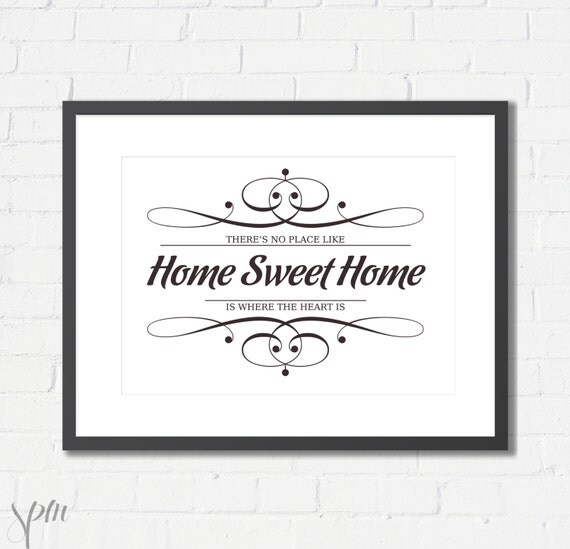 Art Print Home Sweet Home Archival Print A4 or 8x10