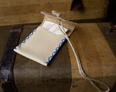 ON SALE //  Business Card Case in Beige Leather