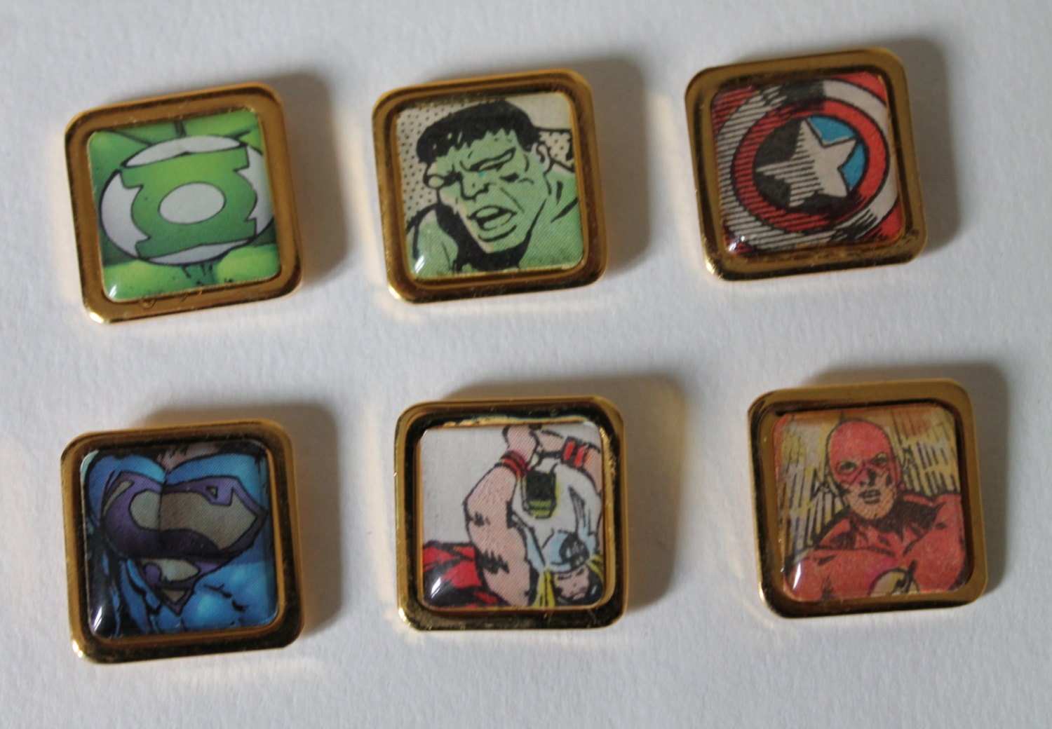 Vintage Superhero/Comic Book Pin (DC and Marvel) Lapel Pin Tie Pin Brooch