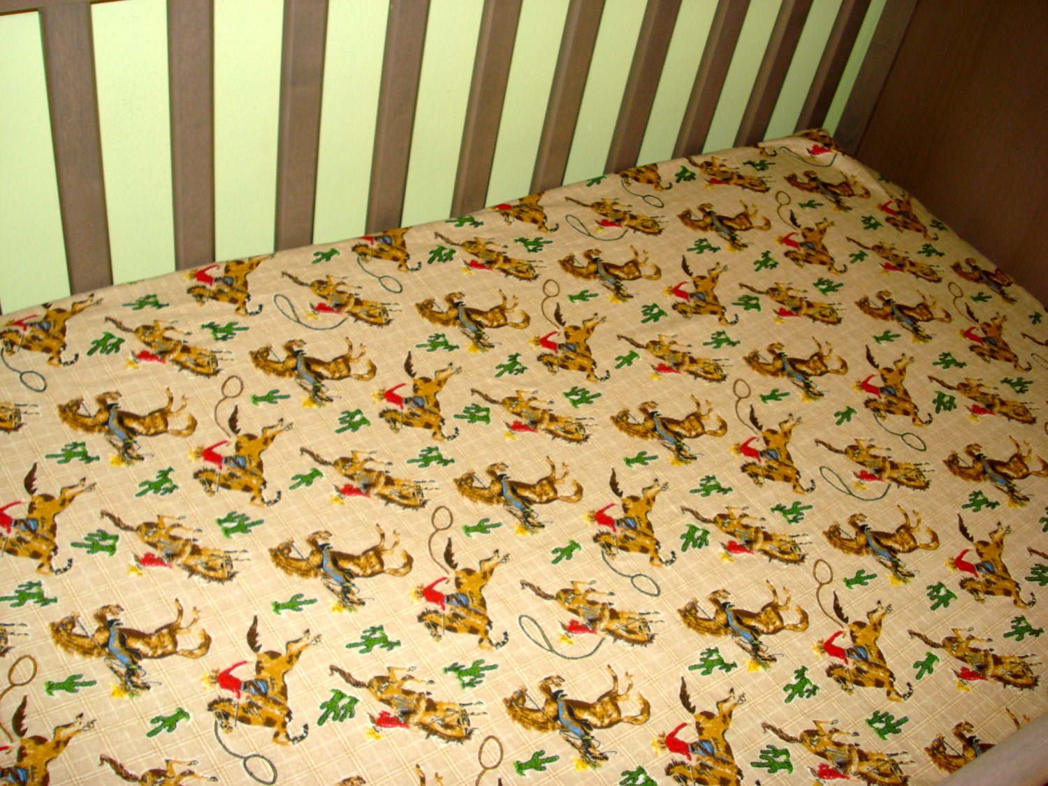 Rodeo Cowboy Crib Sheets