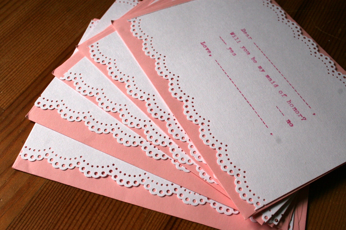 Will You Be My Bridesmaid cards - Pack of 5