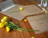 Kraft Typewriter Wedding Invitation