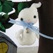 Little plush felt ghost ornament - Kawaii Ghost feltie
