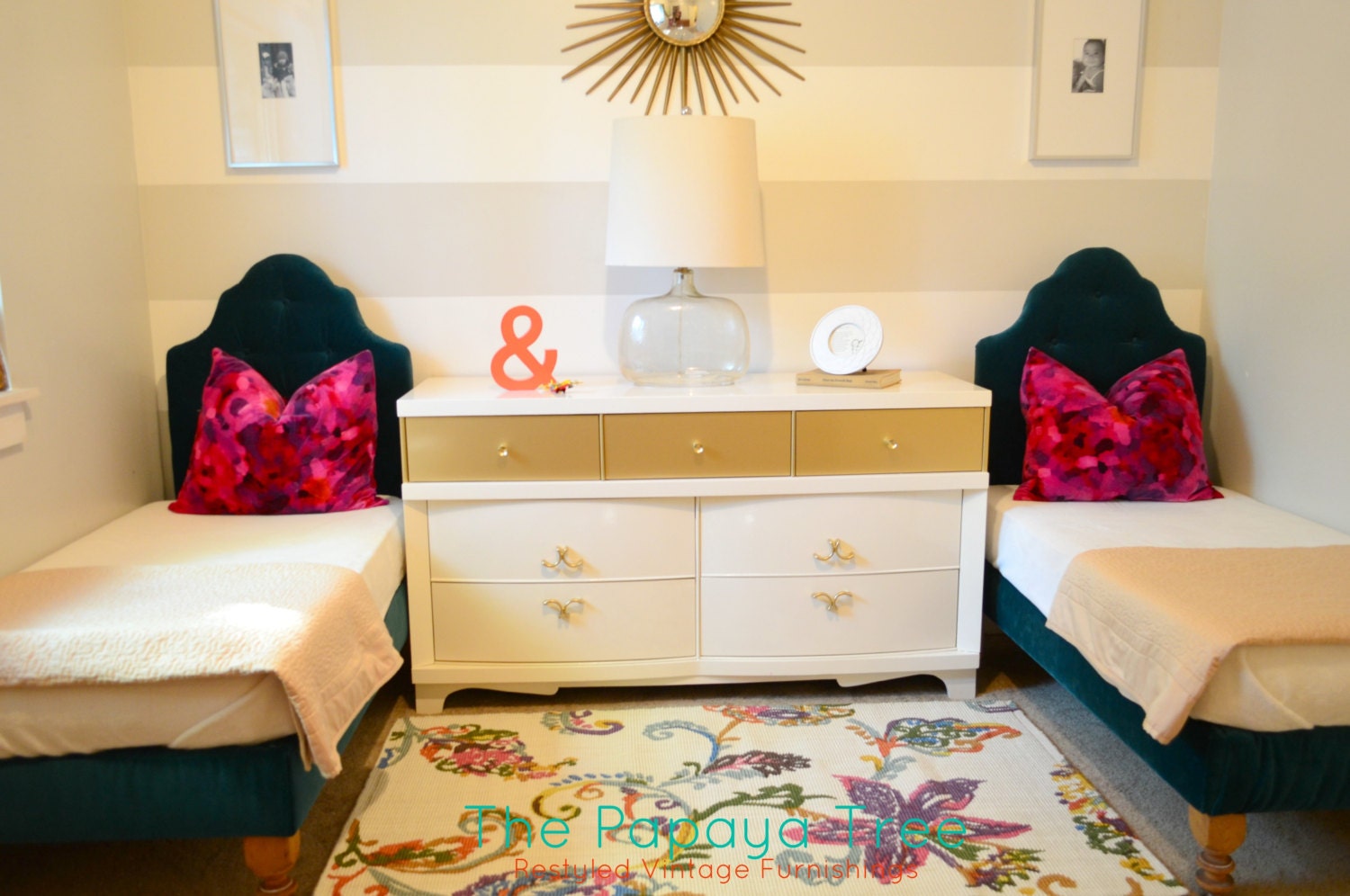 Mid Century Modern Style Dresser in Lacquer finish