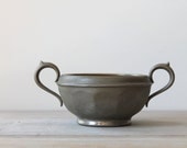 Beautiful vintage metal dish / rustic / cottage chic home decor / farmhouse style / trinket storage bowl / simple style / patina