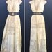 handmade from VINTAGE crochet lace deepv plunge maxi dress or vest, boho gypsy ONEOFF hippie dress, butterfly kaftan batwing sleeves