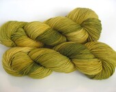 100% Superwash Merino Sock Yarn - 400yds per 100g green yellow chartreuse
