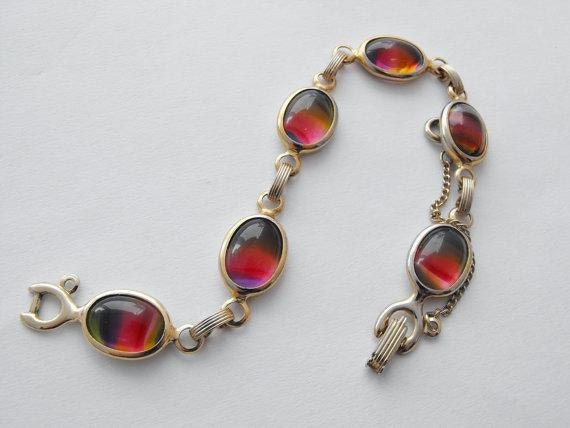Sarah Coventry Multi Color Mystic Stone Bracelet