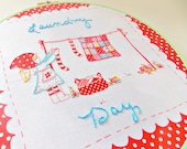 Embroidery Hoop Art - Children's Room Decor - Girls Embroidery Pattern