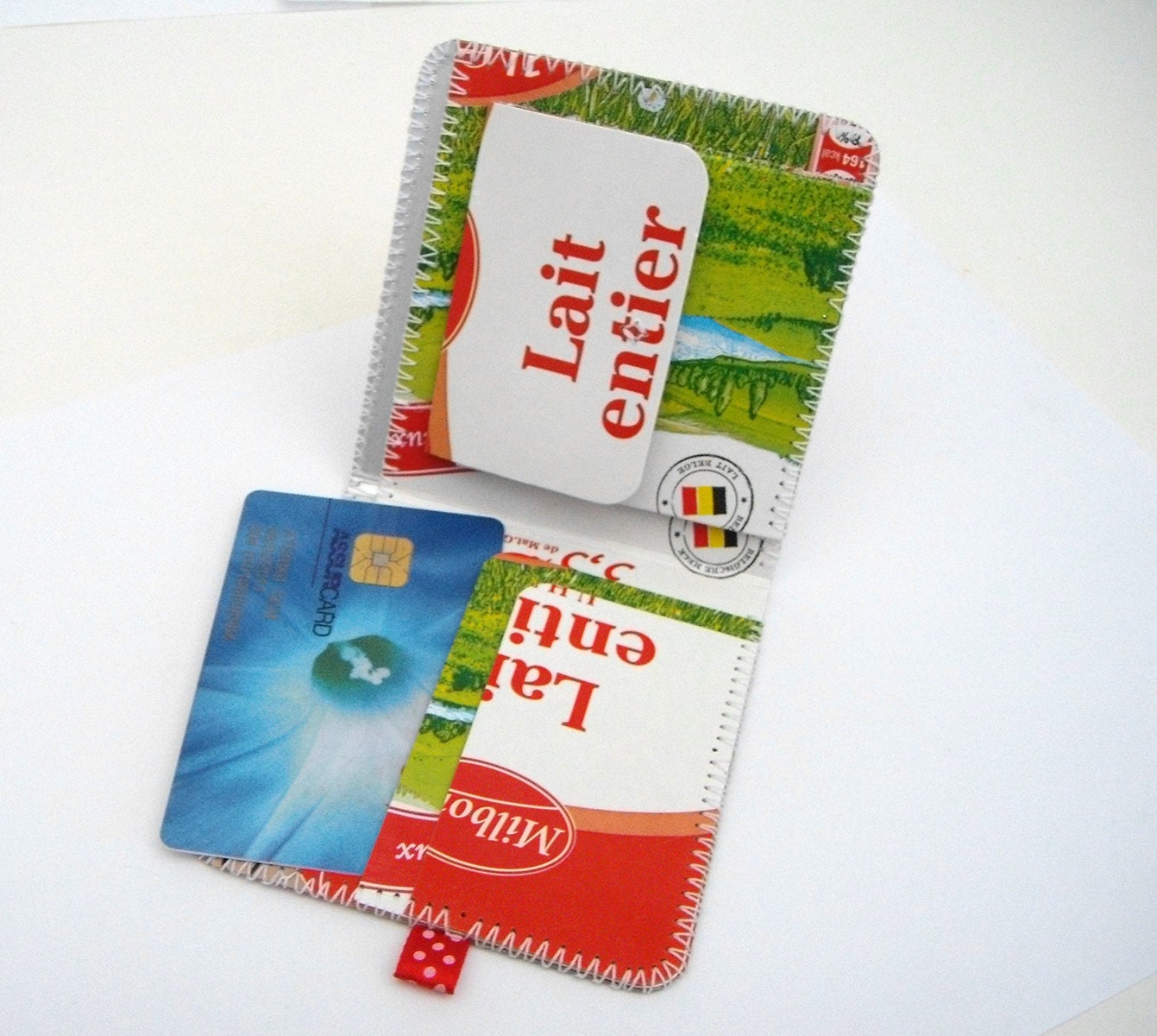 Reserved listing - upcycled wallet recycled tetra