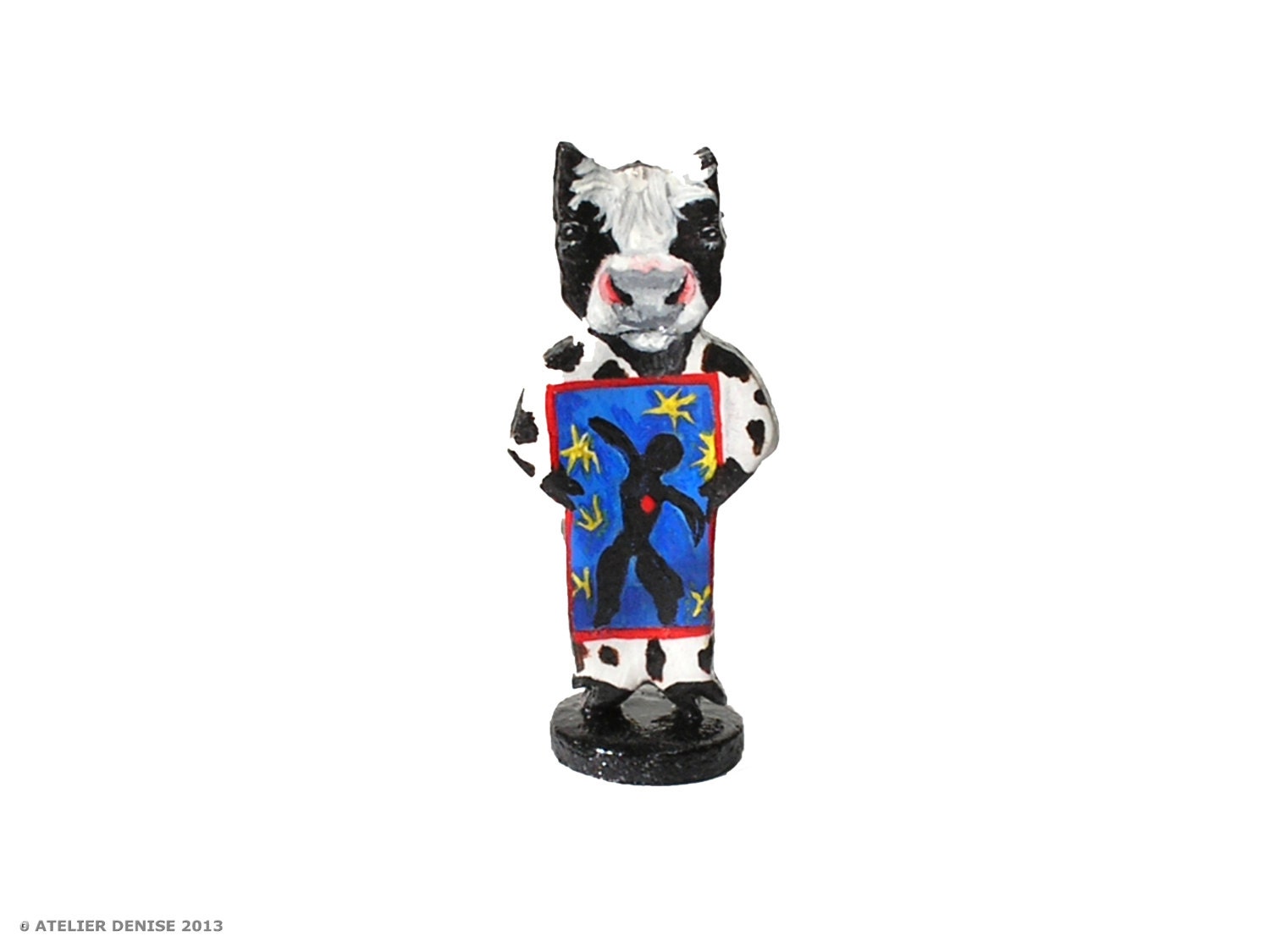 Jazz Age Cow Figure
