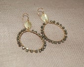 Pyrite Wire Wrapped Earrings