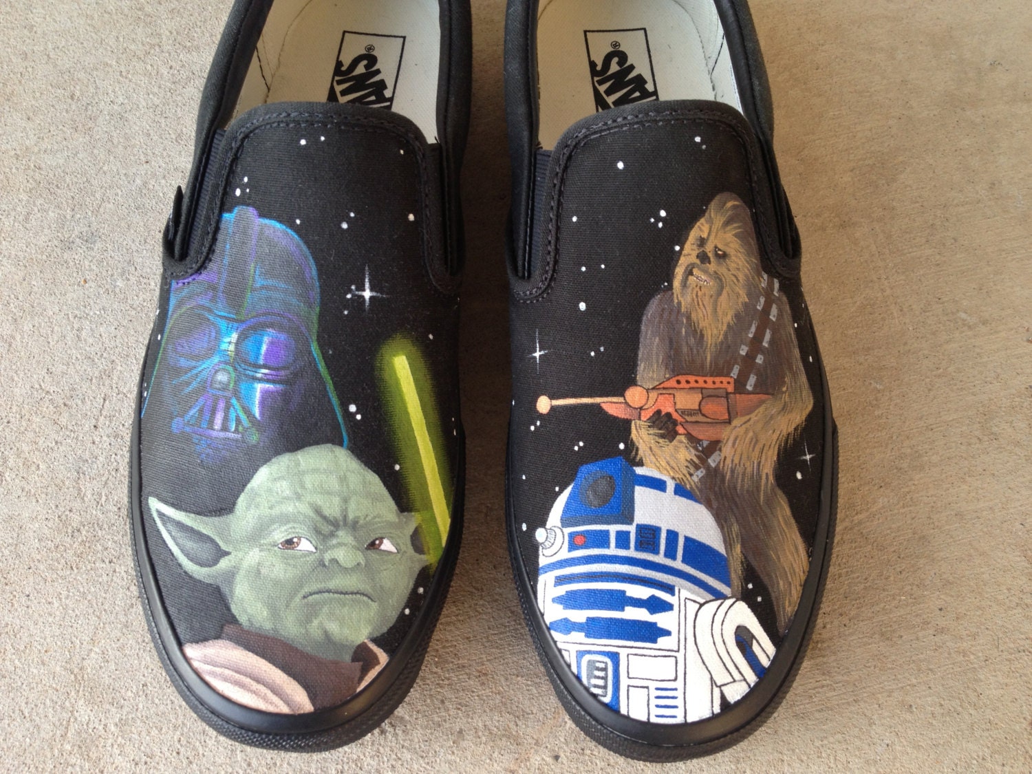 Custom Hand Painted Shoes - Star Wars