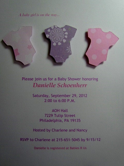 Onesie Baby Shower Invitation & Thank You Cards