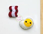 Felt Magnet Set - Give Me All The Bacon and Eggs