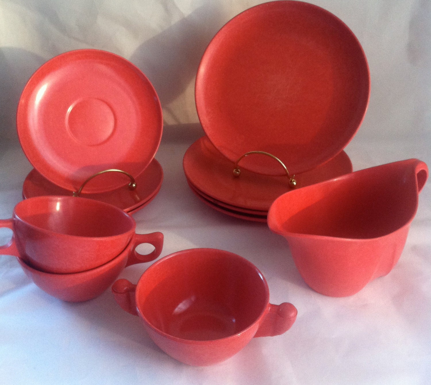 Set of 11- Branchell Color Flyte Royale Melmac Set
