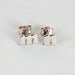 MADE TO ORDER - Initial Letter Earrings - Sterling Silver