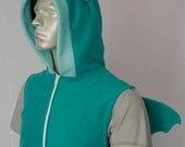 Dragon Vest, Costume, Hoodie, Vest, Jacket, Hand-made