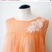 Vintage Chiffon Nightgown Peach