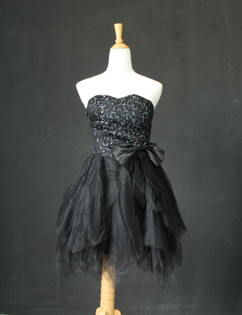 Little Black Dress Cocktail Dress Romance Night Chiffon Party Dress Teen Girls Gift Dress Prom