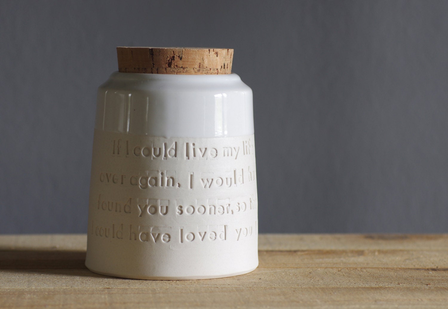 MTO custom quote medium pet urn modern simple pottery ceramic lidded vessel