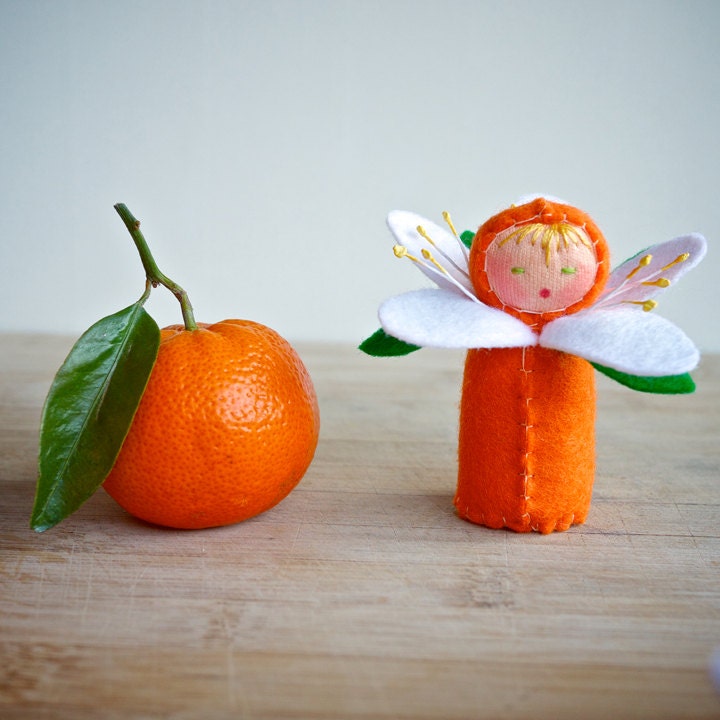 Orange Blossom Flower Doll - Florida State Flower