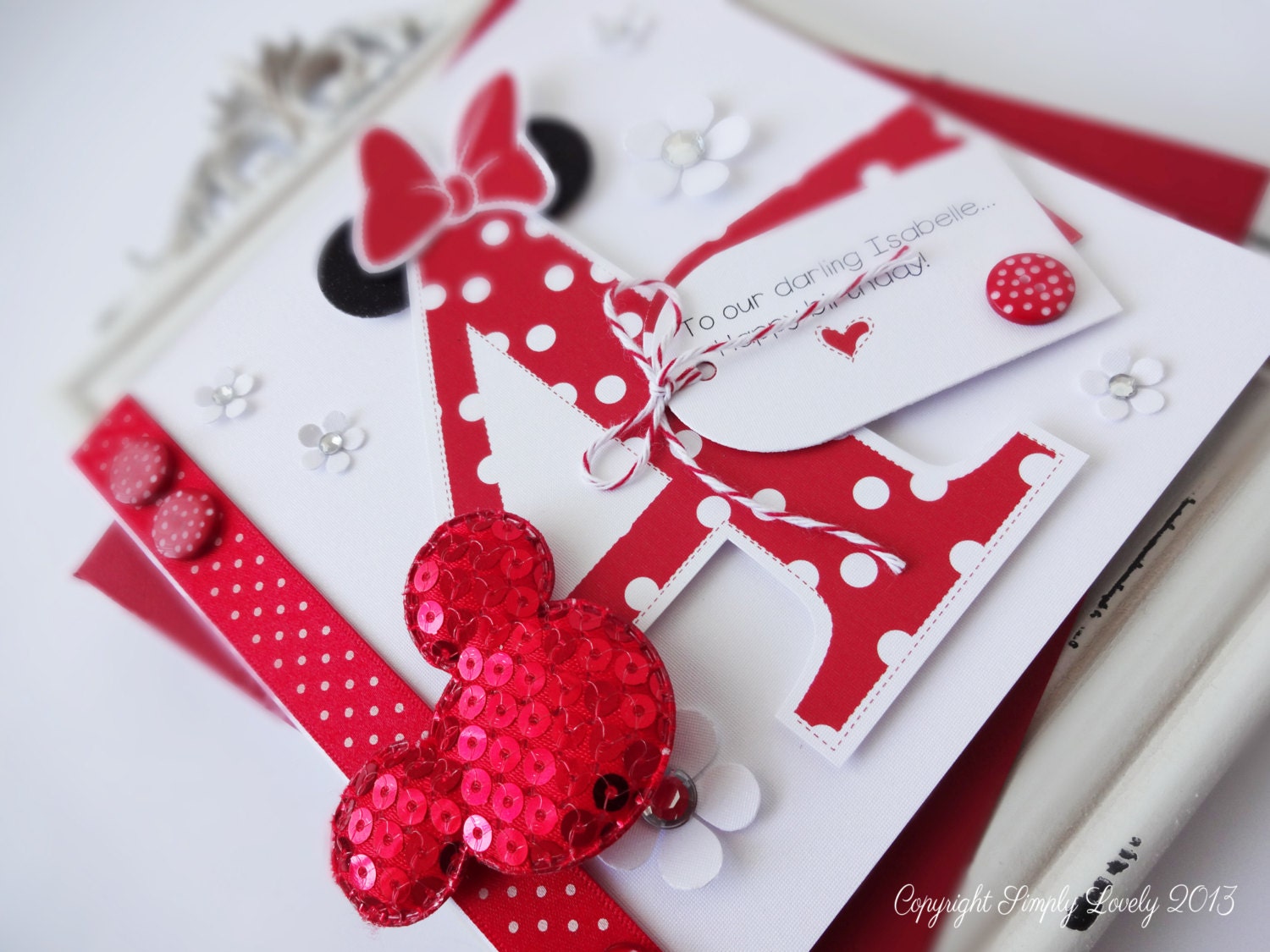 Minnie Birthday Card.