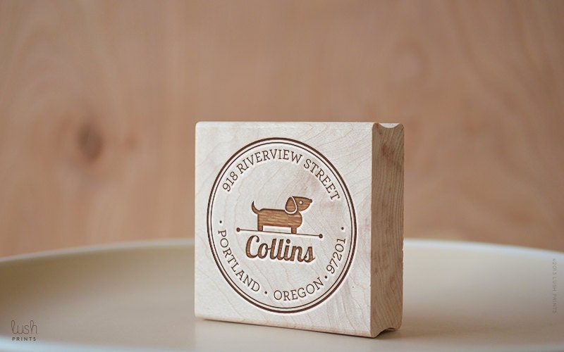 Dachshund - Personalized Address Stamp