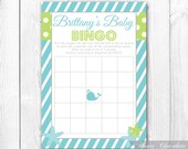 Baby Shower Bingo Game. Print-it-Yourself 'Under the Sea' Baby Shower Bingo Game. Il_170x135
