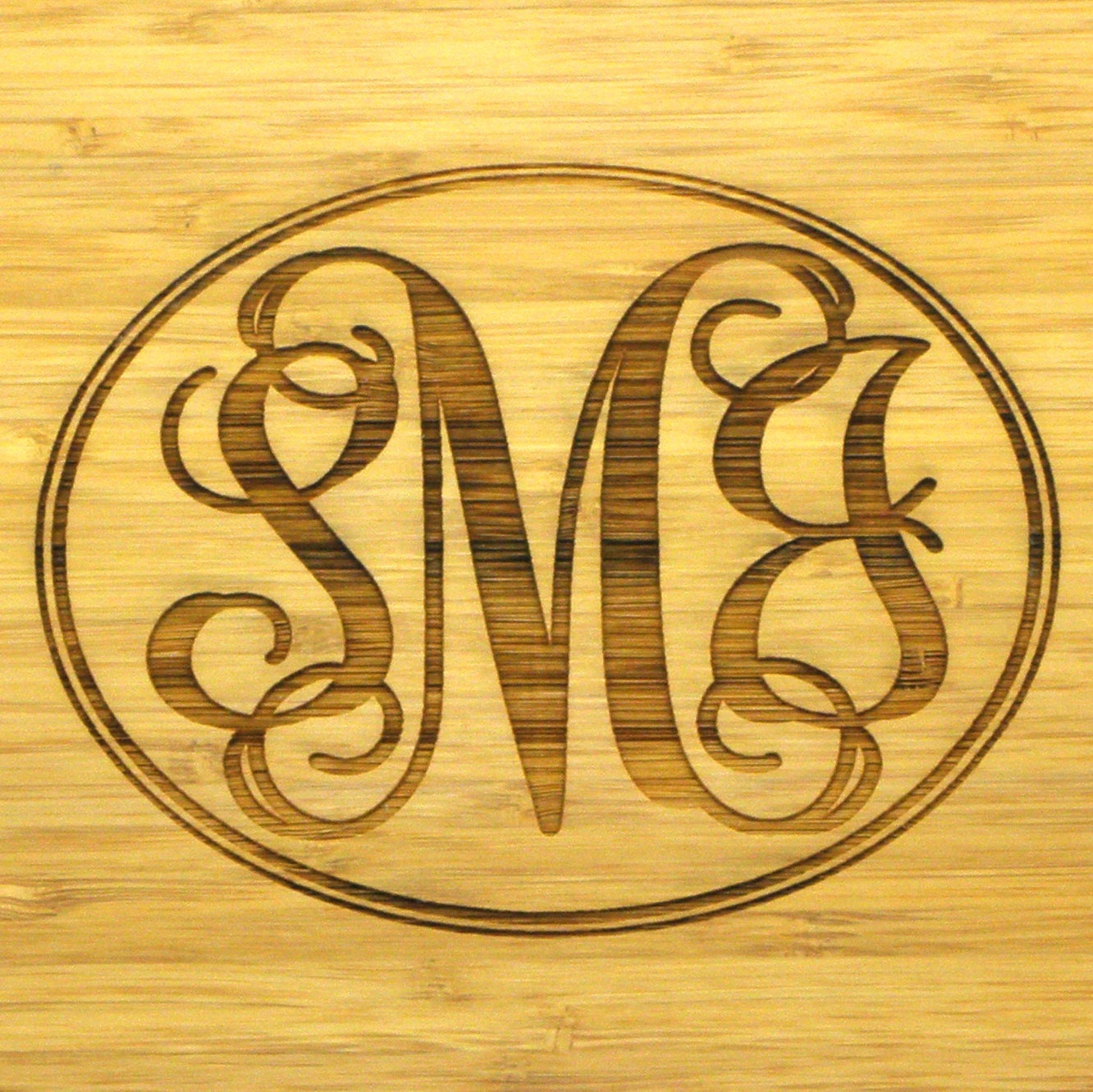 Personalized Cutting Board - Bamboo Wood - 12" x 9" - Wedding Gift