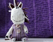 Artist Horse -Symbol 2014 year - OOAK collectible miniature toy - Animal - Gift - Friends of Teddy Bears