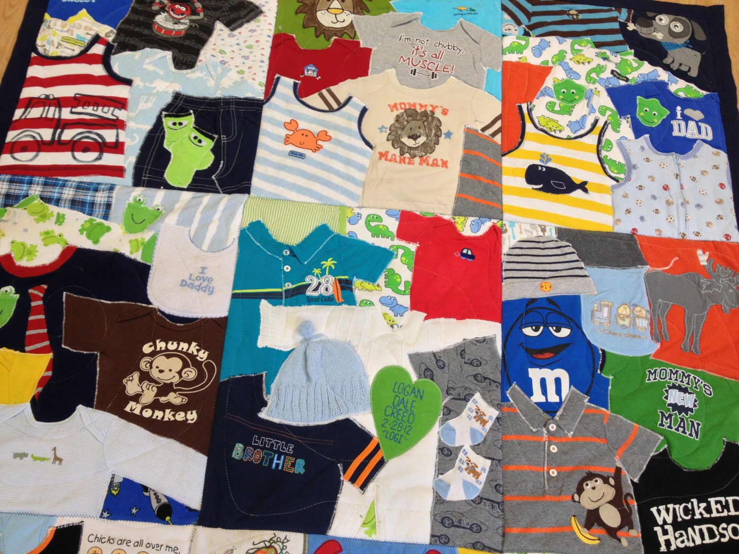 Deposit Listing / Custom Memory Quilt / Tshirt Quilt / 1st Year Quilt