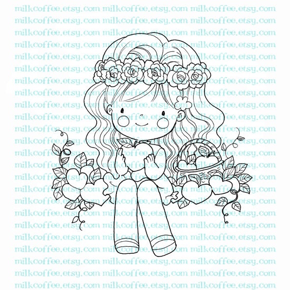 Digital Stamp Lisbeth and Love Fruit