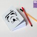 Handmade Star Wars notebook "Trooper" Steel Grey