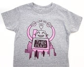 SALE - Girls Robot T Shirt - Childrens Clothing