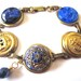 NAVAL ACADEMY, Navy antique uniform button bracelet. Blue & Gold. Navy mom, Navy wife, USNA mom