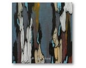 ORIGINAL Painting of Trees - Tree Art 12x12 - glossy home accent piece purple blue yellow gray brown white office living room art - GIFT