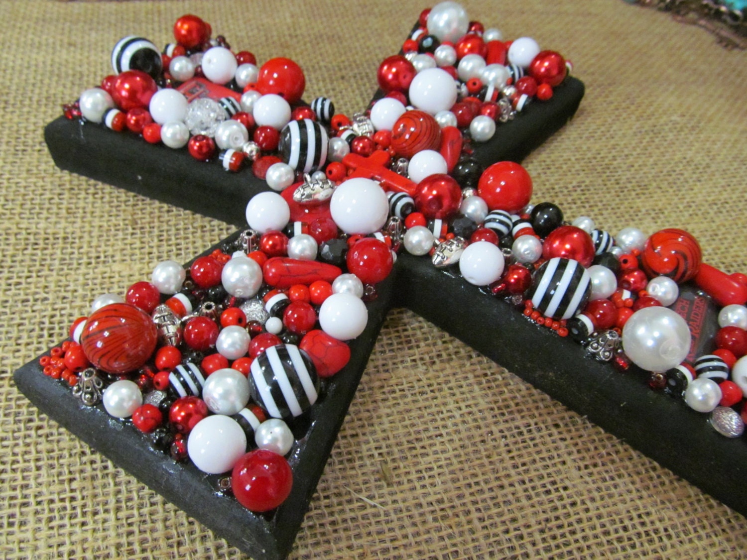 Texas Tech Red Raiders Embellished Cross Wall Hanging