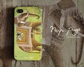 Apple iphone case for iphone iphone 5 iphone 4 iphone 4s iPhone 3Gs  : Abstract vintage India elephant