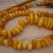 VTG Amber Baltic Real Egg Yolk Butterscotch Color Excellent Necklace Long 23.5"