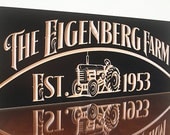 Wedding Gift: Custom Wood Signs Farm Sign Farmstead Sign Marriage Sign Family Sign Pub Sign Carved Wooden Signs Wood Signs 7x18 JF