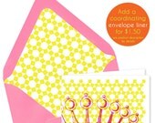 Envelope Liner - Coordinates with Queen of the Moms Mother's Day Card