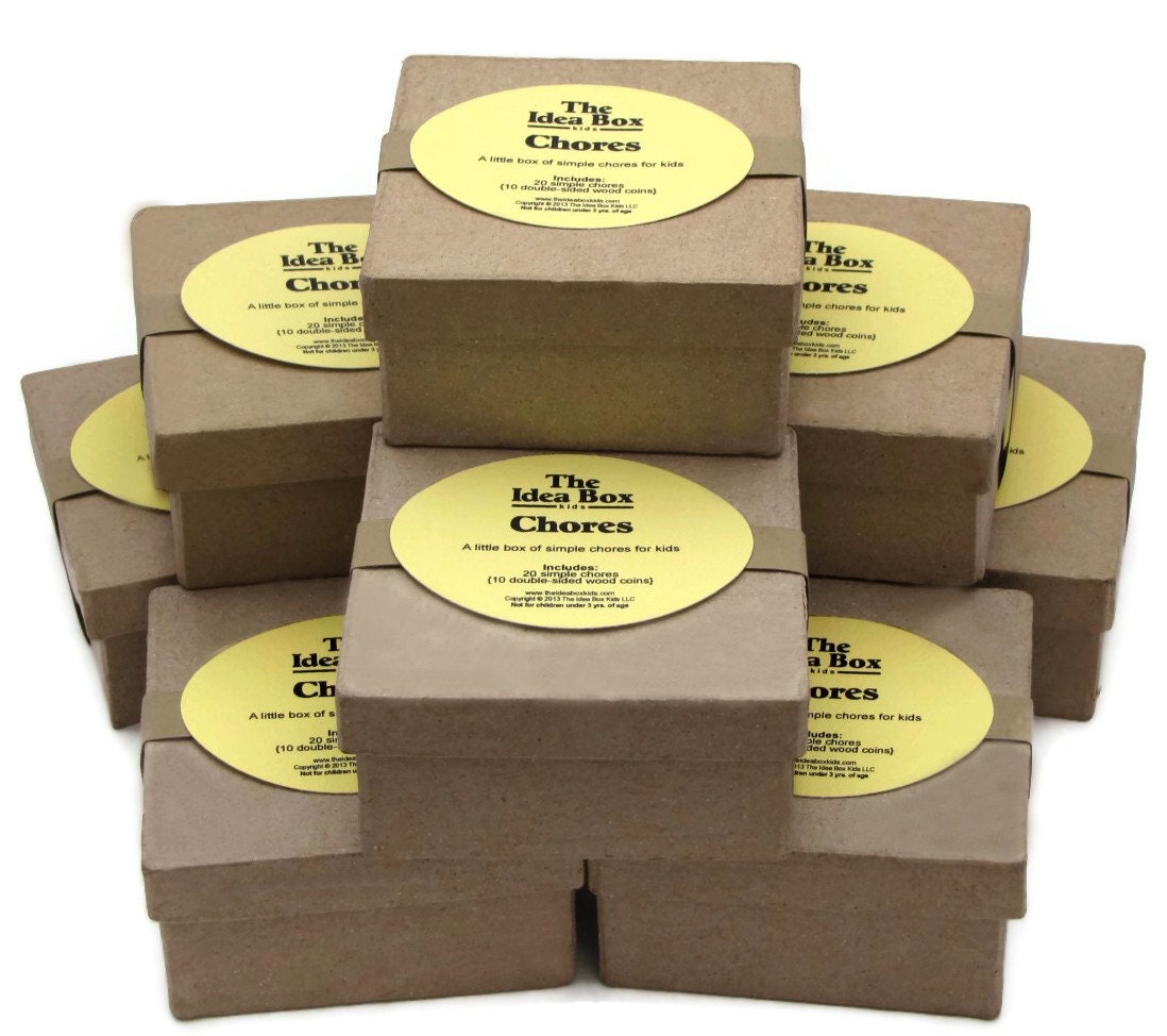 8 Mini Idea Boxes: Chores ... Kids Party Favors, Stocking Stuffers