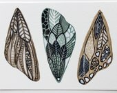Wings Painting - Butterfly, Moth Watercolor Art Print - Archival Fine Art Print
